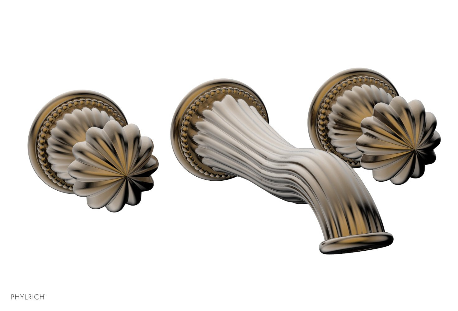 GEORGIAN & BARCELONA Wall Lavatory Set Round Handles WL361