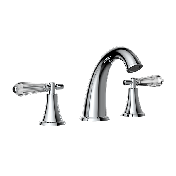 Santec Evelyn Crystal Widespread Lavatory Set — image 1