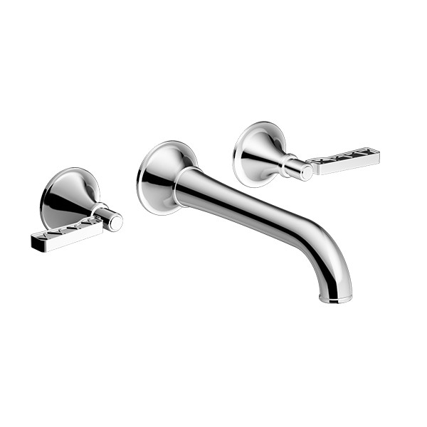 Santec Lattice Wall Mount Widespread Lavatory