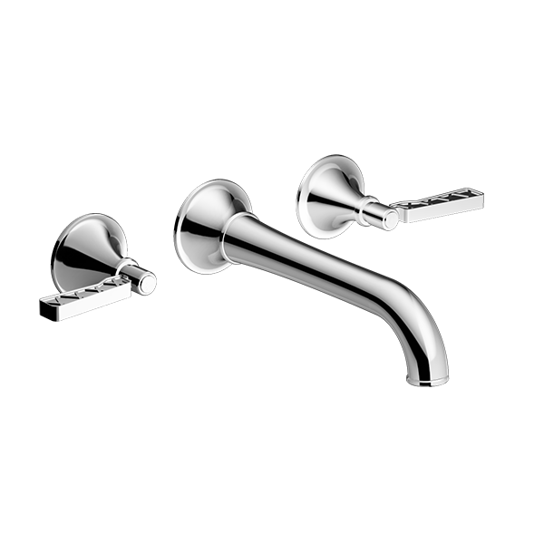 Santec Lattice Wall Mount Widespread Lavatory — image 1