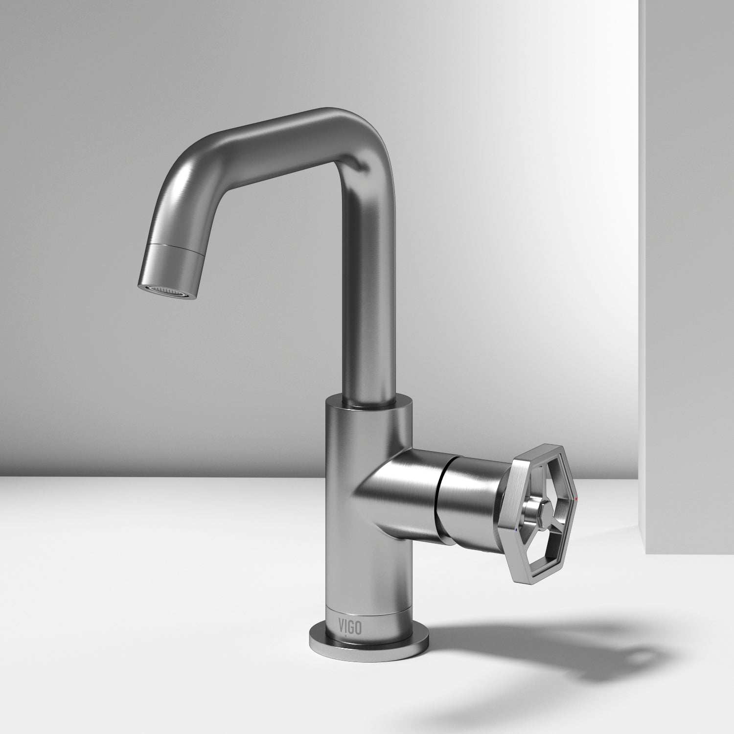 Hart Ruxton Single Hole Bathroom Faucet – Knurled Control Handle Design