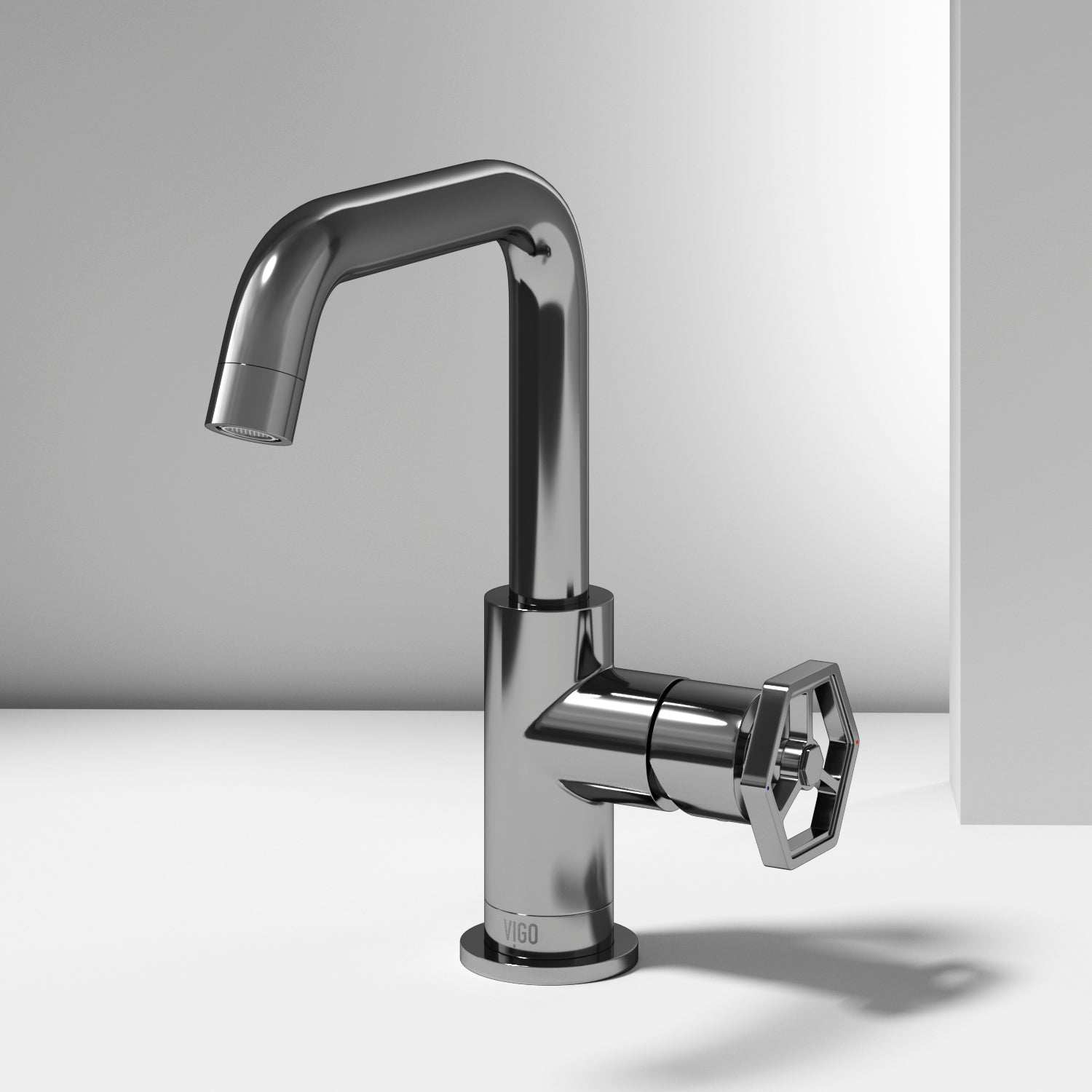 Hart Ruxton Single Hole Bathroom Faucet – Knurled Control Handle Design