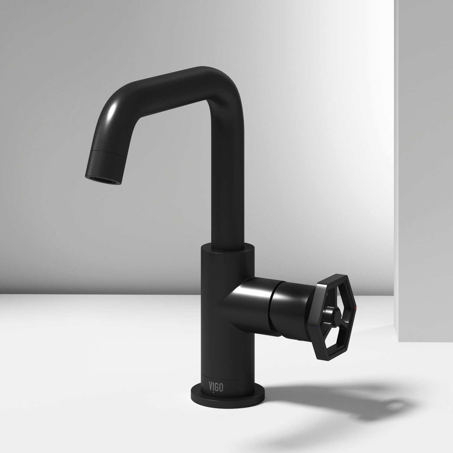 Hart Ruxton Single Hole Bathroom Faucet – Knurled Control Handle Design