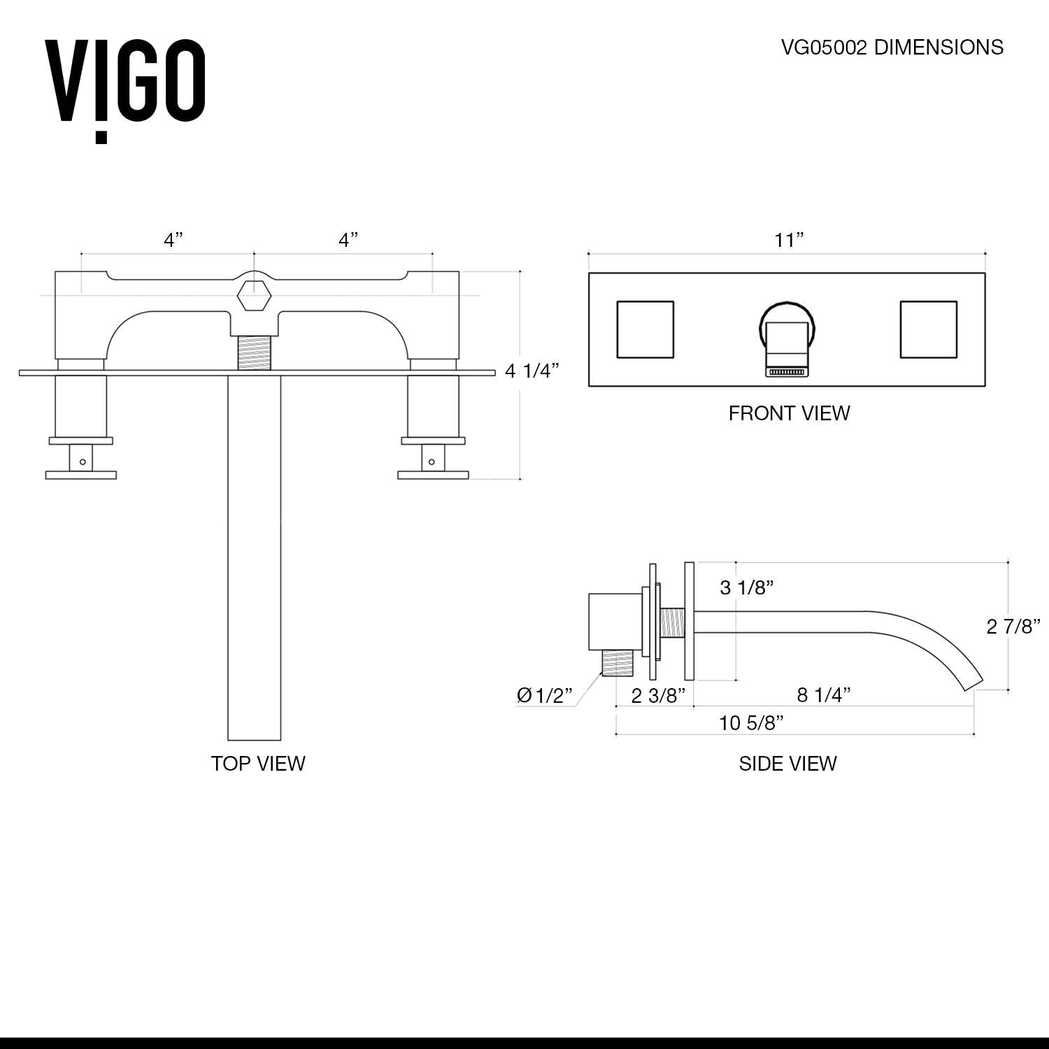 Satro Wall Mount Bathroom Faucet — image 1