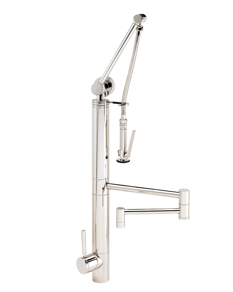 Waterstone CONTEMPORARY GANTRY FAUCET 18″ ARTICULATED SPOUT 3710-18 — image 1