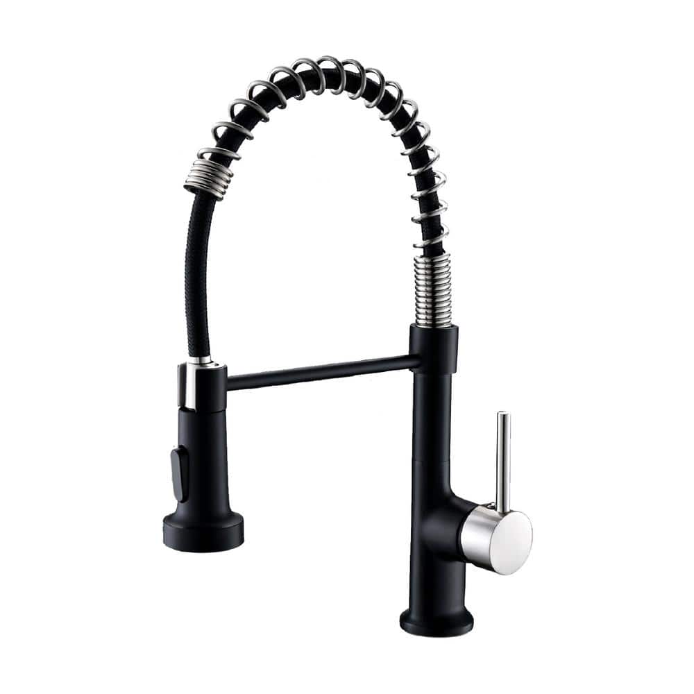 Single Handle Pull Down Sprayer Kitchen Faucet with 360° Rotation