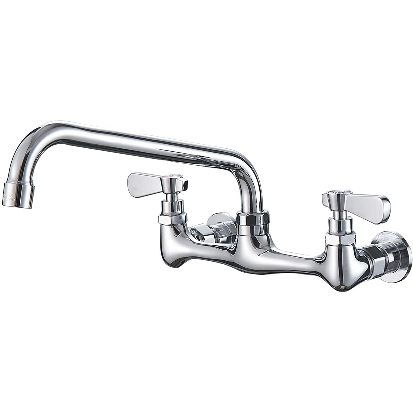 2-Handle Wall Mount Kitchen Faucet With 10 Inch Swivel Spout — image 1