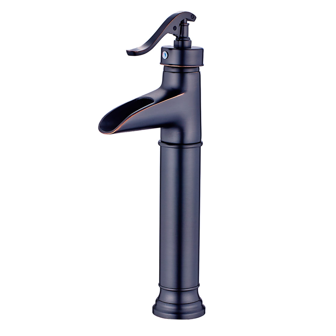 Single Handle Single Hole Bathroom Faucet with Waterfall Spout — image 1