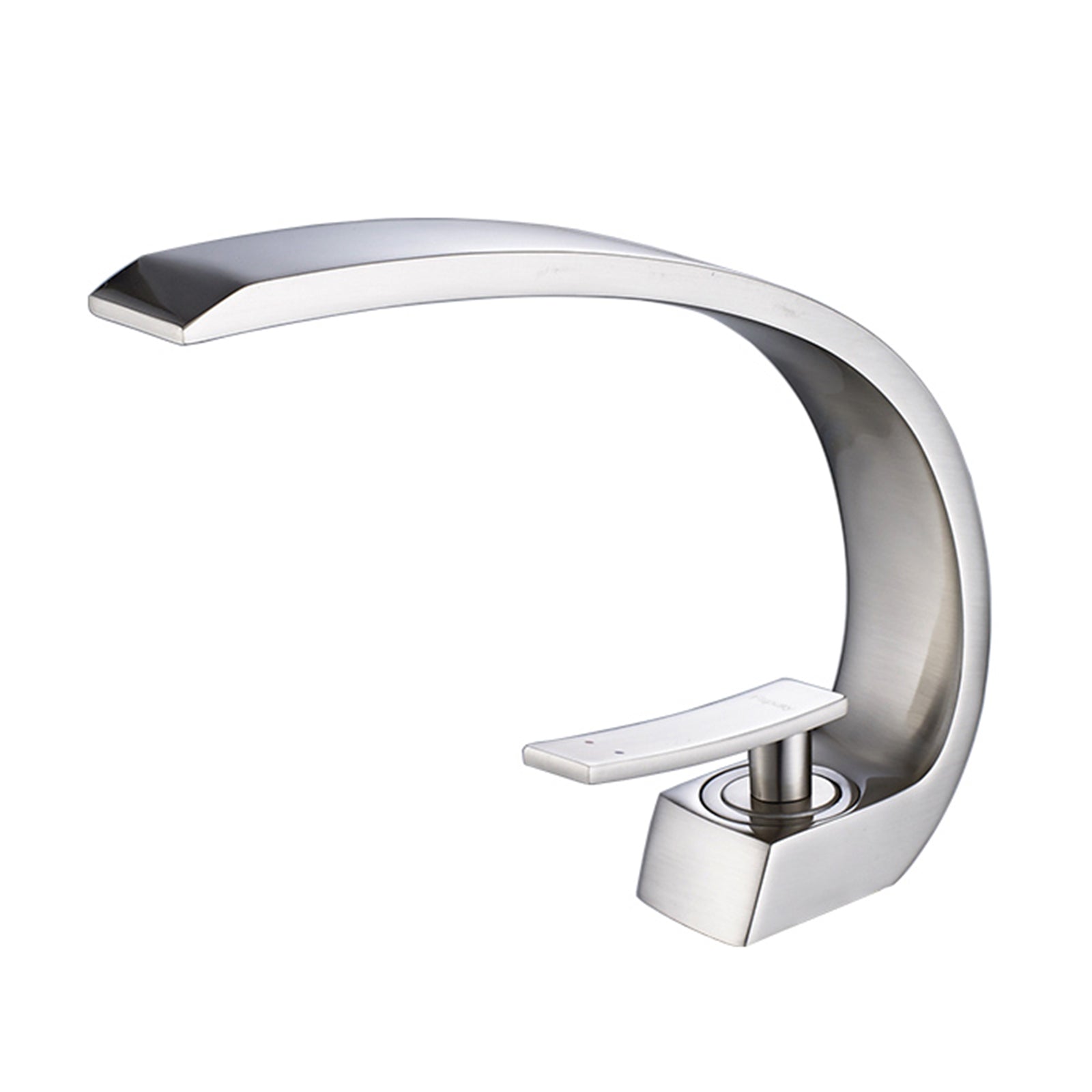 Modern Single Hole Bathroom Faucet with Single Handle — image 1