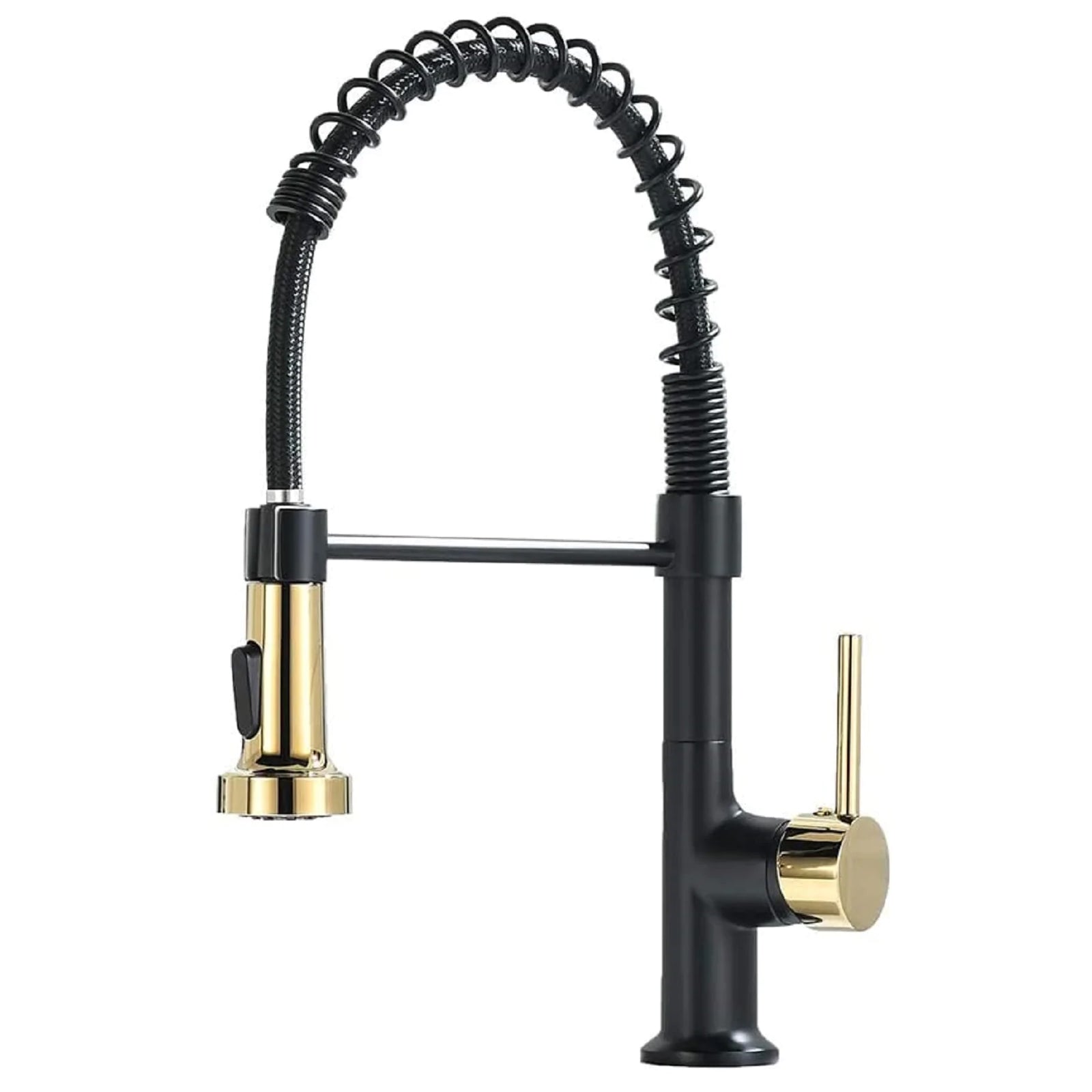 Single Handle Pull Down Sprayer Kitchen Faucet with 360° Rotation