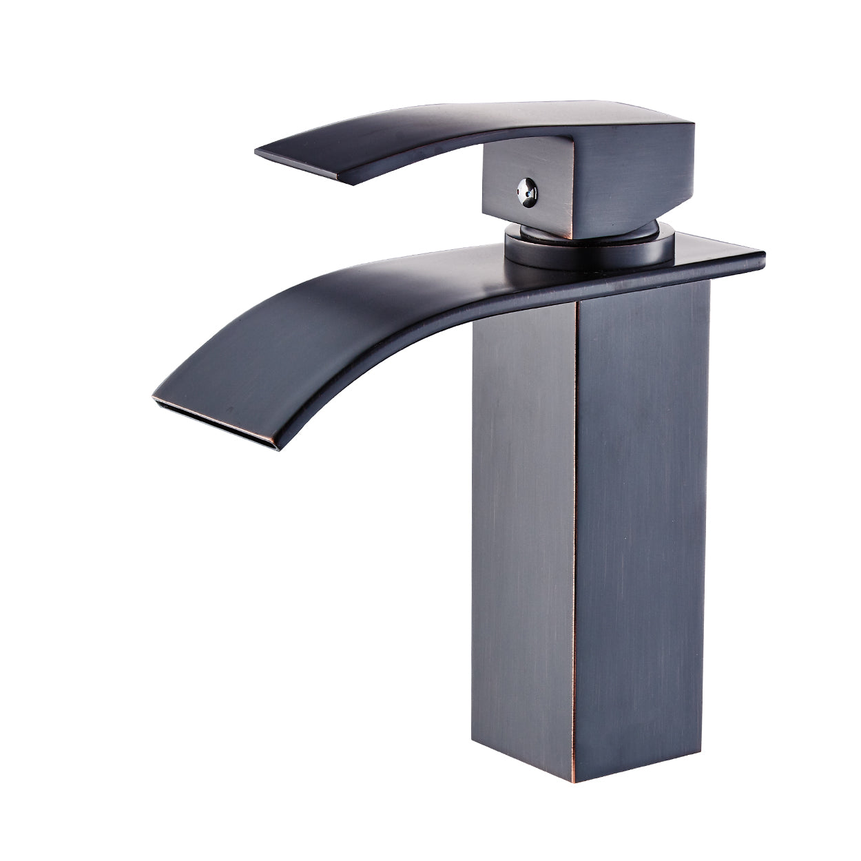 Single Handle Single Hole Bathroom Faucet with Waterfall Spout — image 1