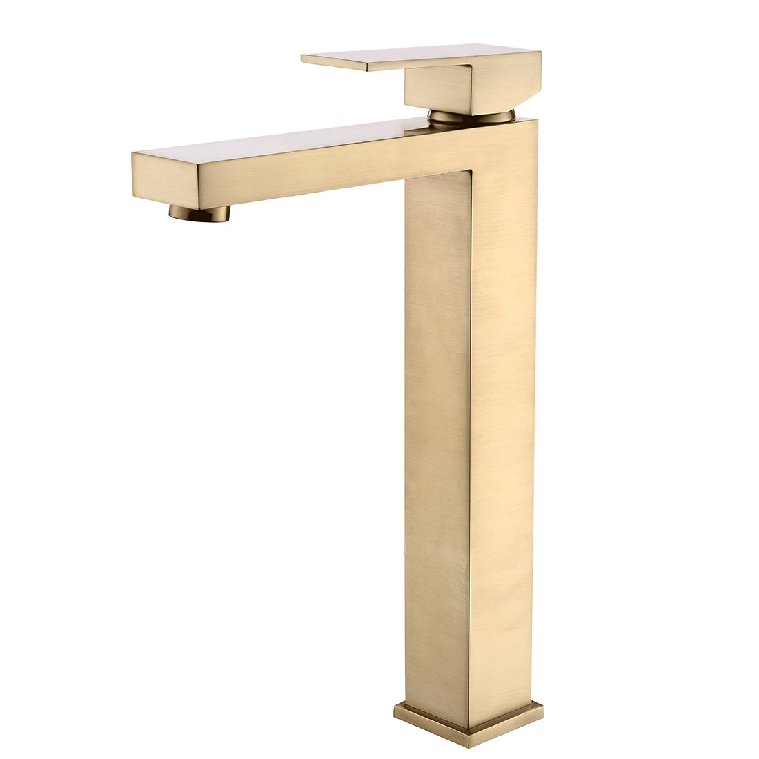 Single Handle Single Hole Bathroom Faucet in Brushed Gold — thumbnail 2
