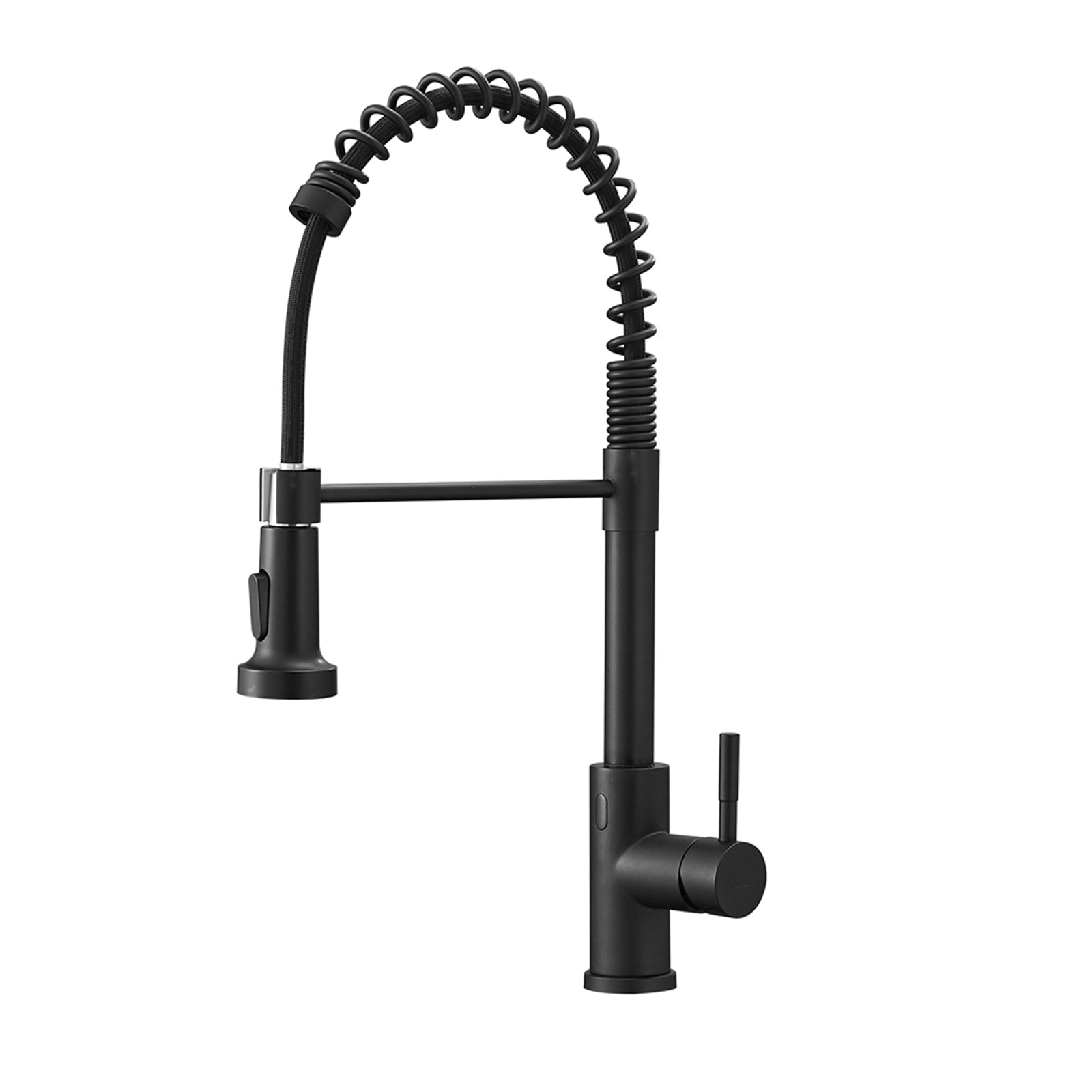 Single Handle Touch Pull Down Sprayer Kitchen Faucet with 360° Rotation in Matte Black