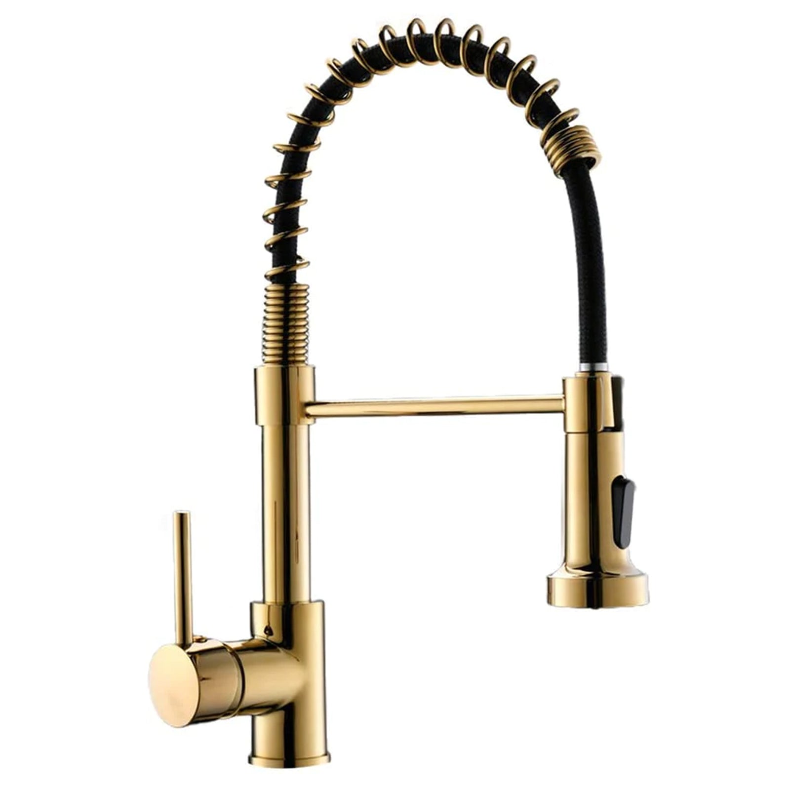 Single Handle Pull Down Sprayer Kitchen Faucet with 360° Rotation