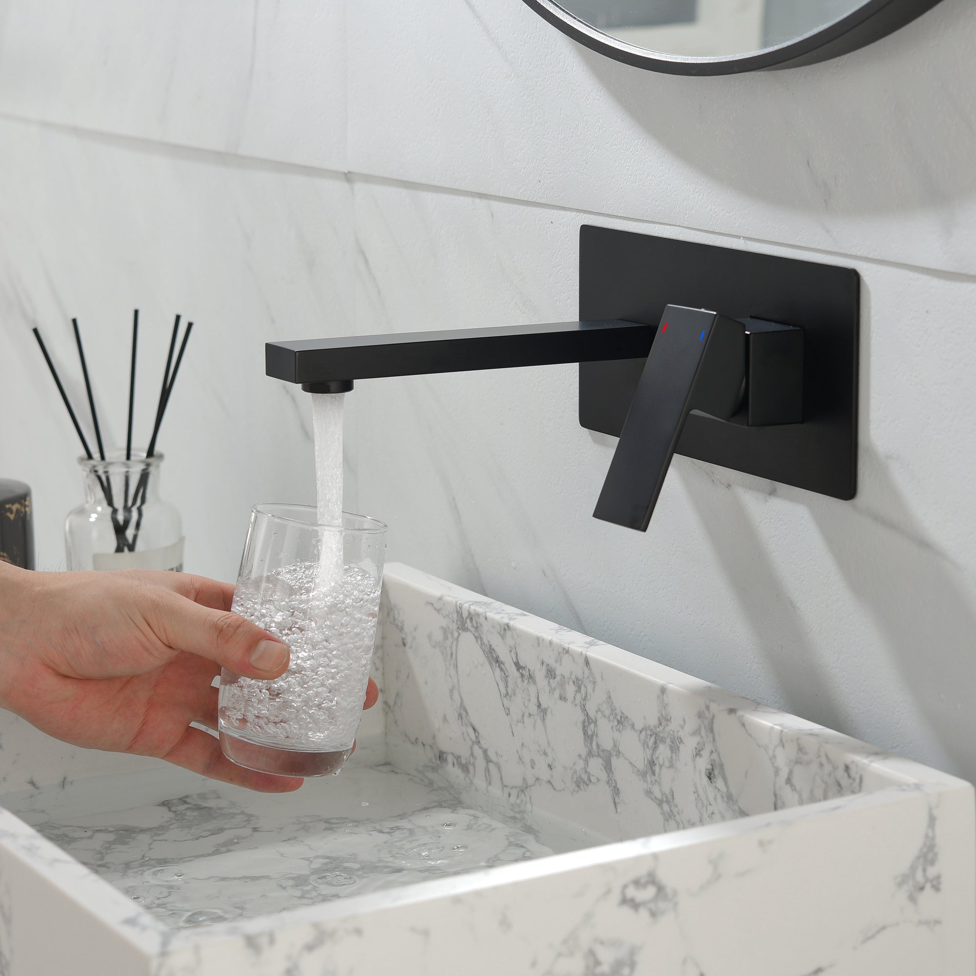 Wall Mount Faucet for Bathroom Sink or Bathtub — thumbnail 3