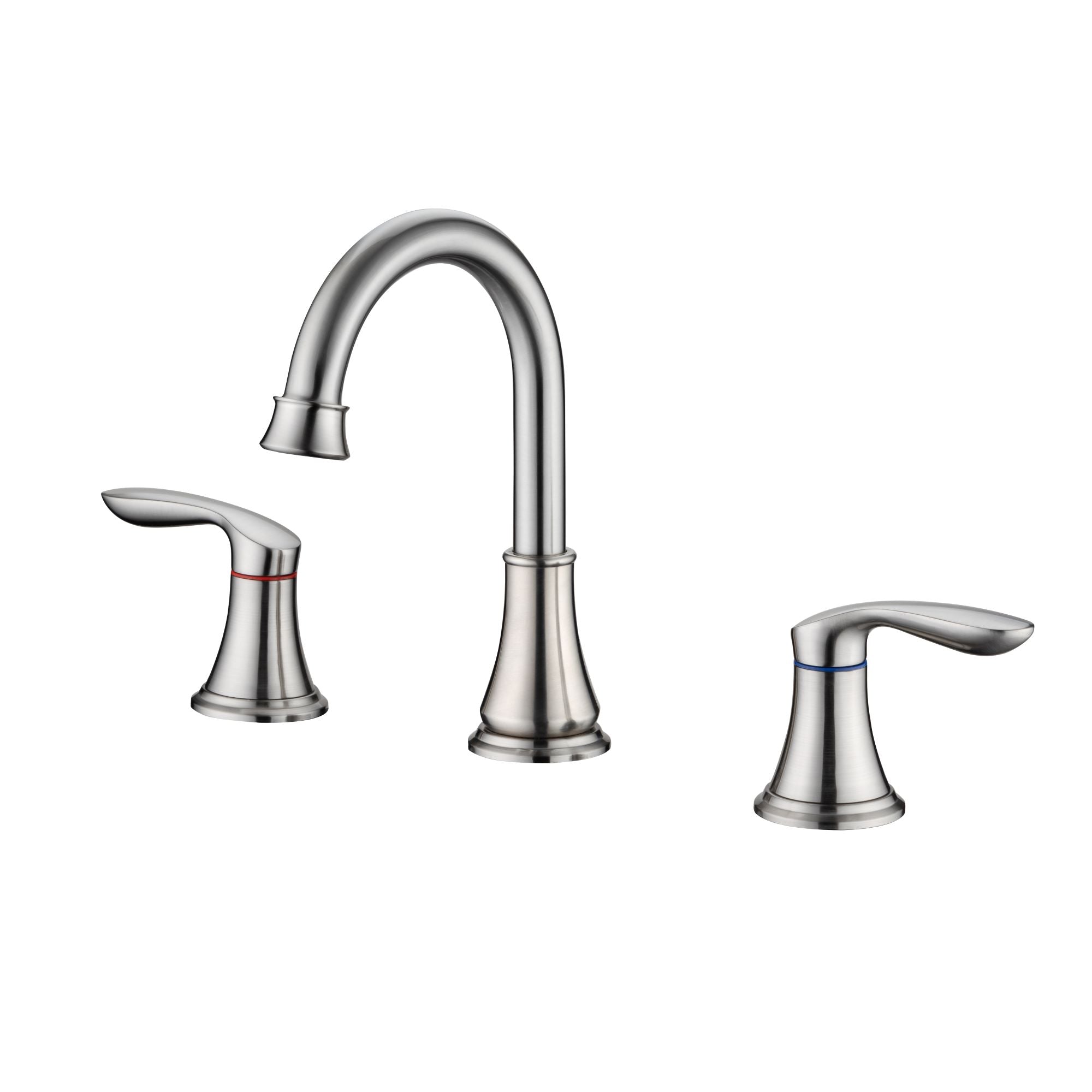 2-handle Bathroom Faucet with Drain Assembly