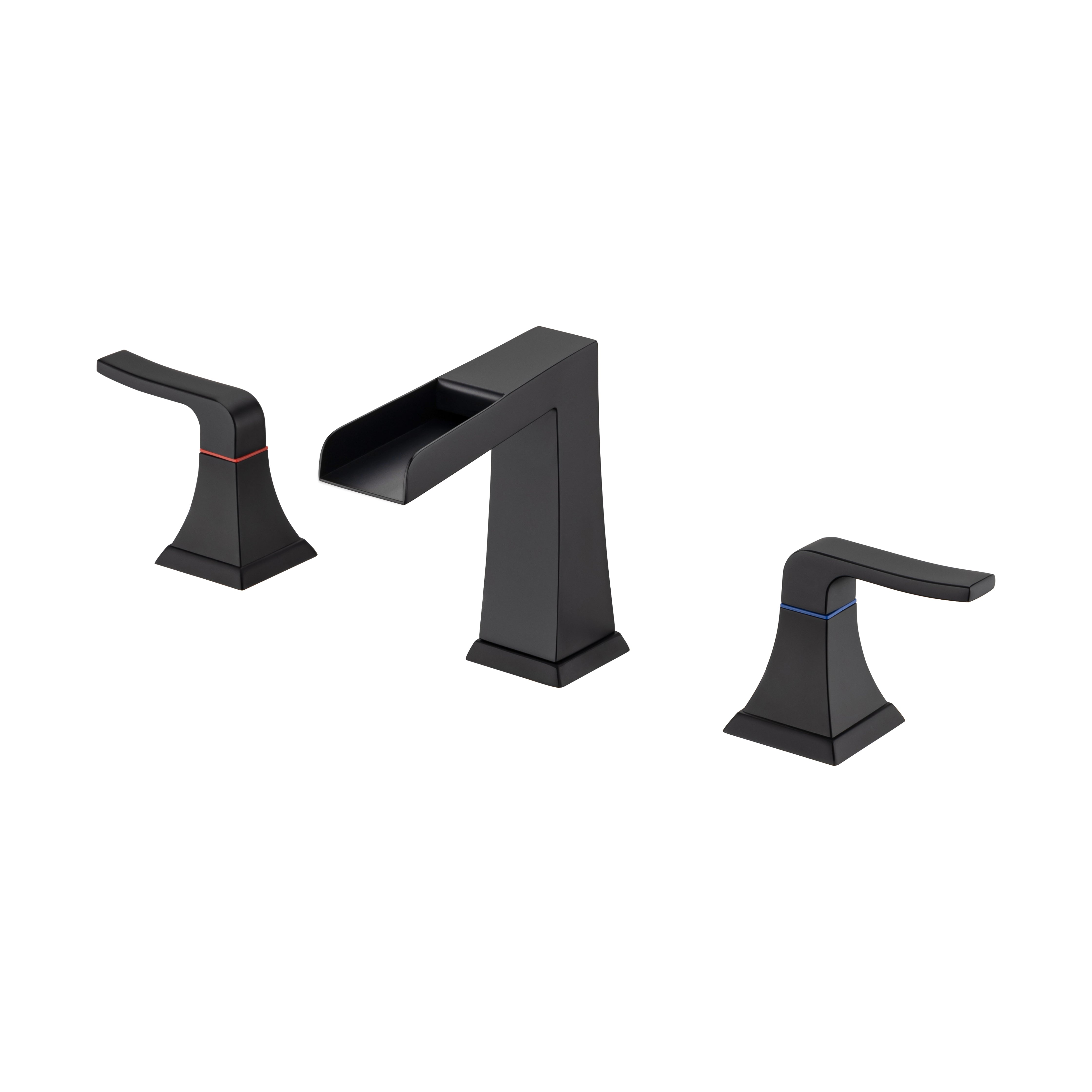 Contemporary 2-Handle Bathroom Sink Faucet with Drain Kit