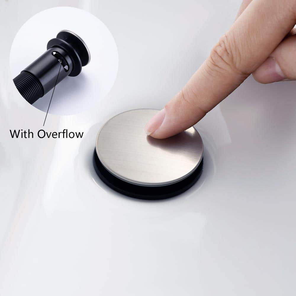 Square 8 in. Widespread 2-Handle Bathroom Faucet with Drain Kit and Water Supply Lines Included — thumbnail 3