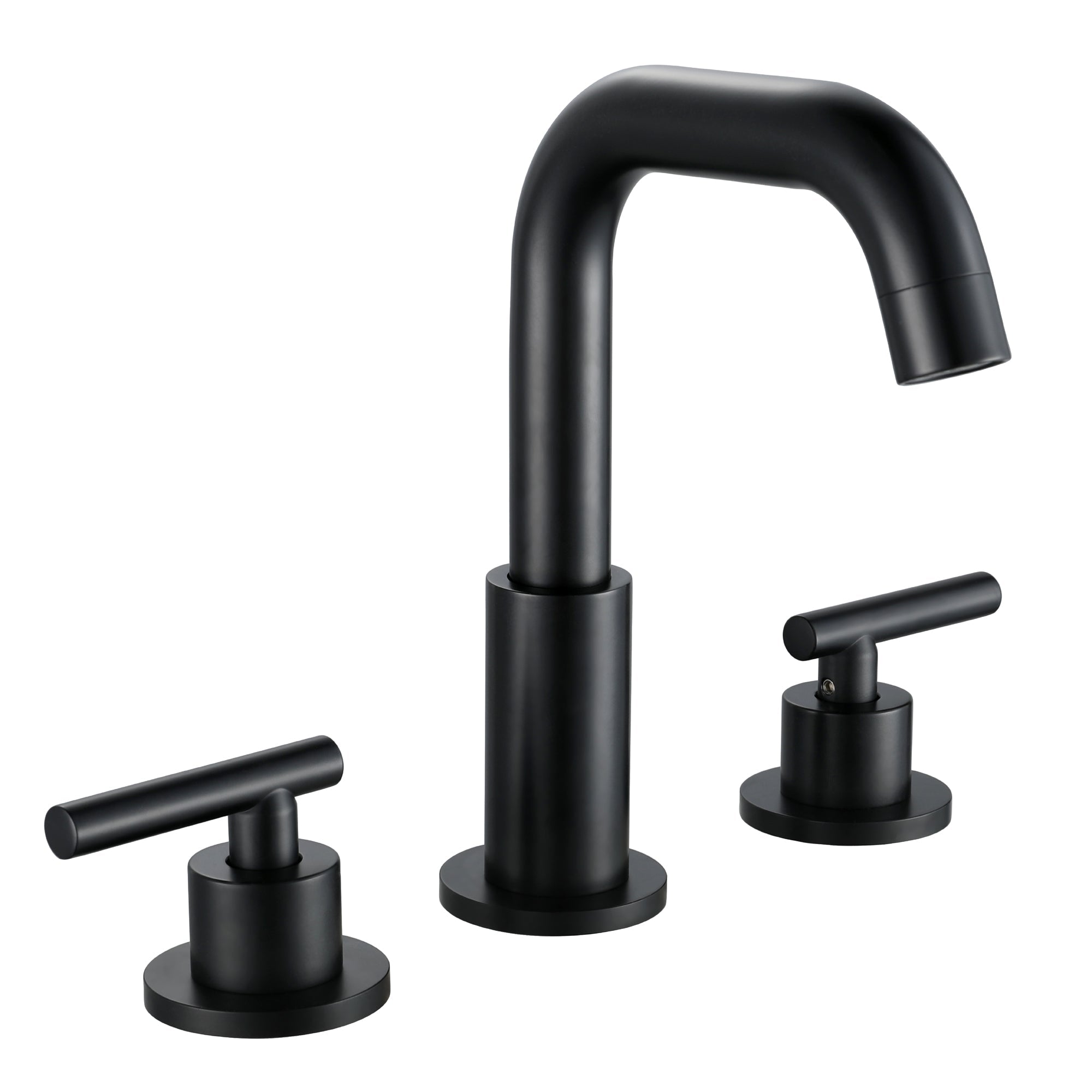 8 in. Widespread Double Handle Bathroom Faucet with 360-Degree Rotation — image 1