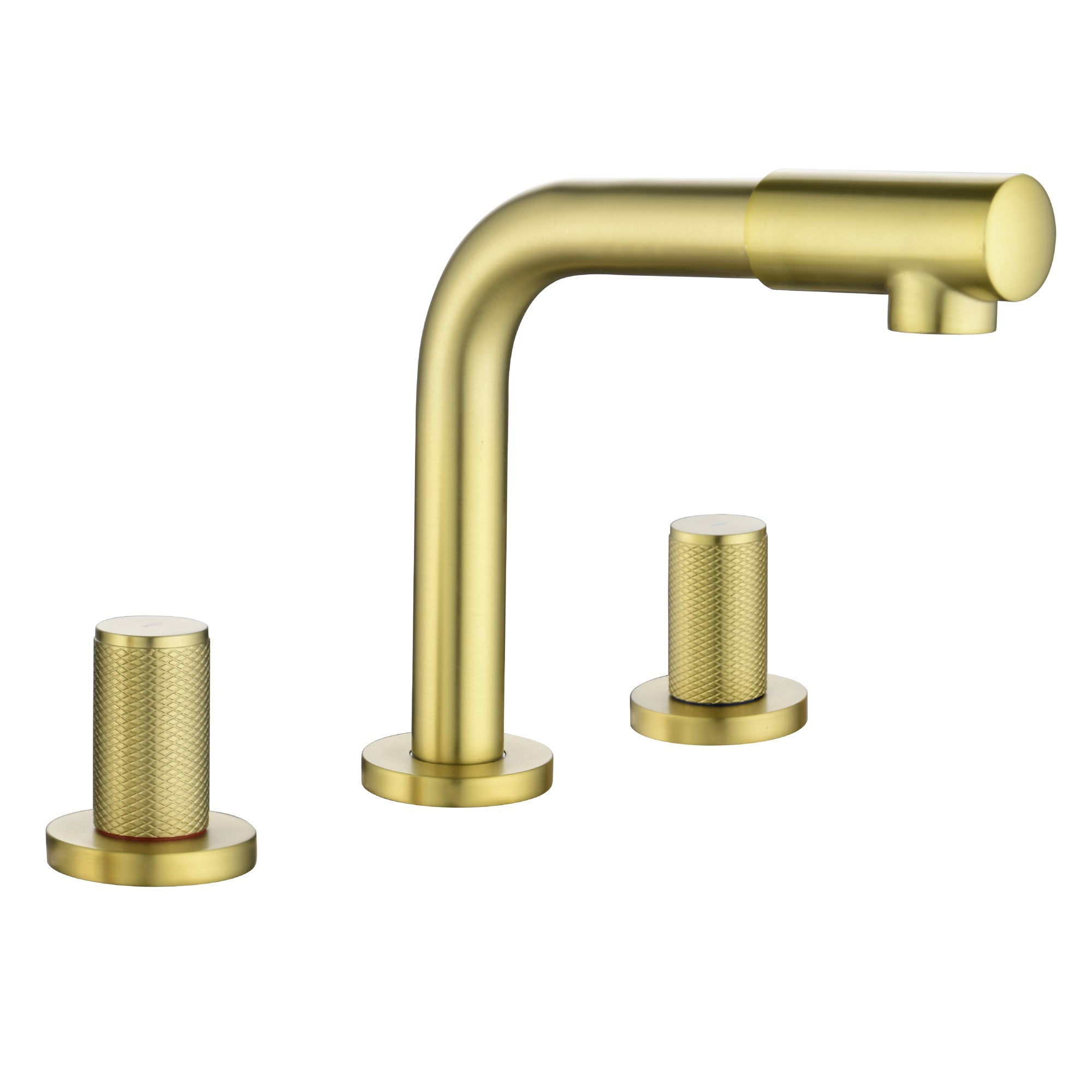 8" Widespread Brass Double Handle 3 Hole Bathroom Sink Faucet — image 1