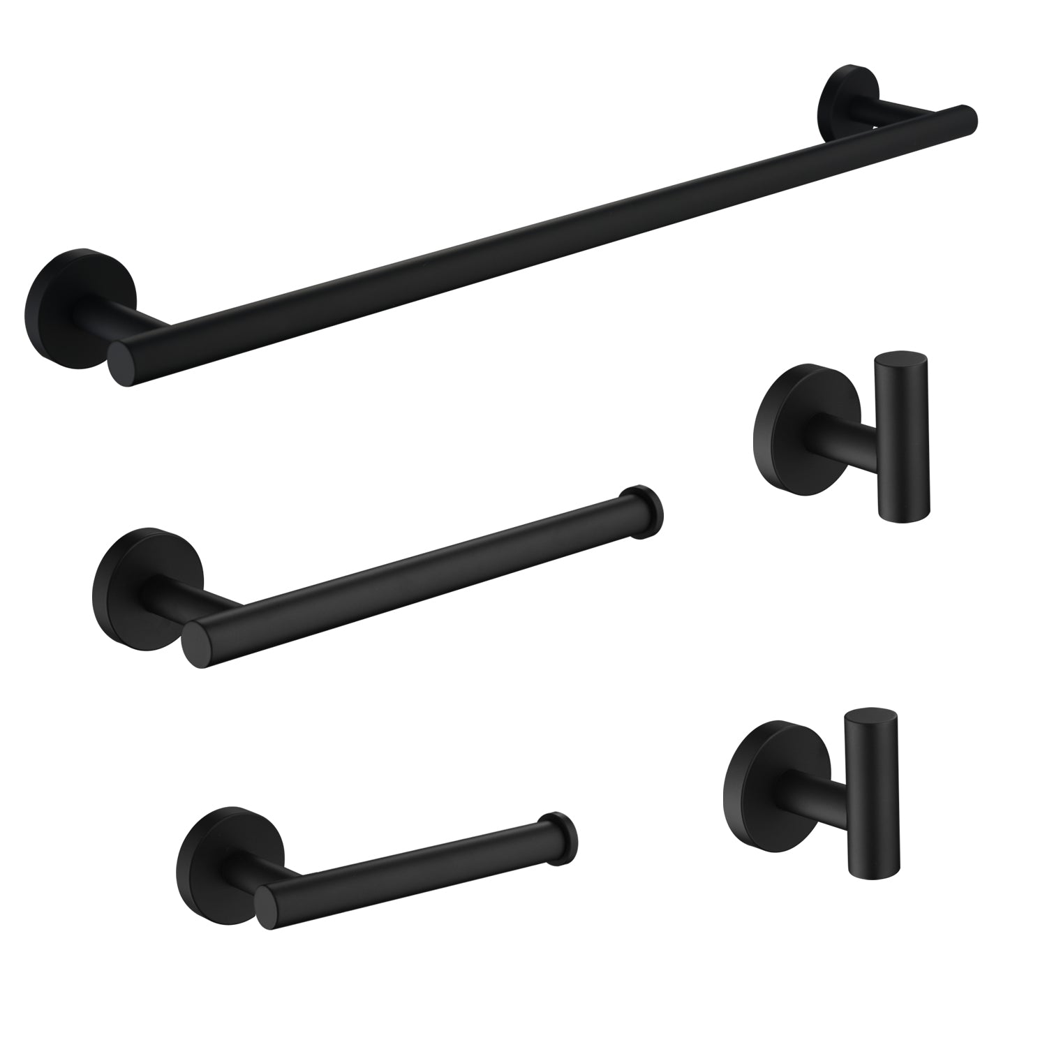 5-Piece Bathroom Hardware Set Towel Bar Set Bath Towel Holder Sets, SUS304 Stainless Steel — image 1
