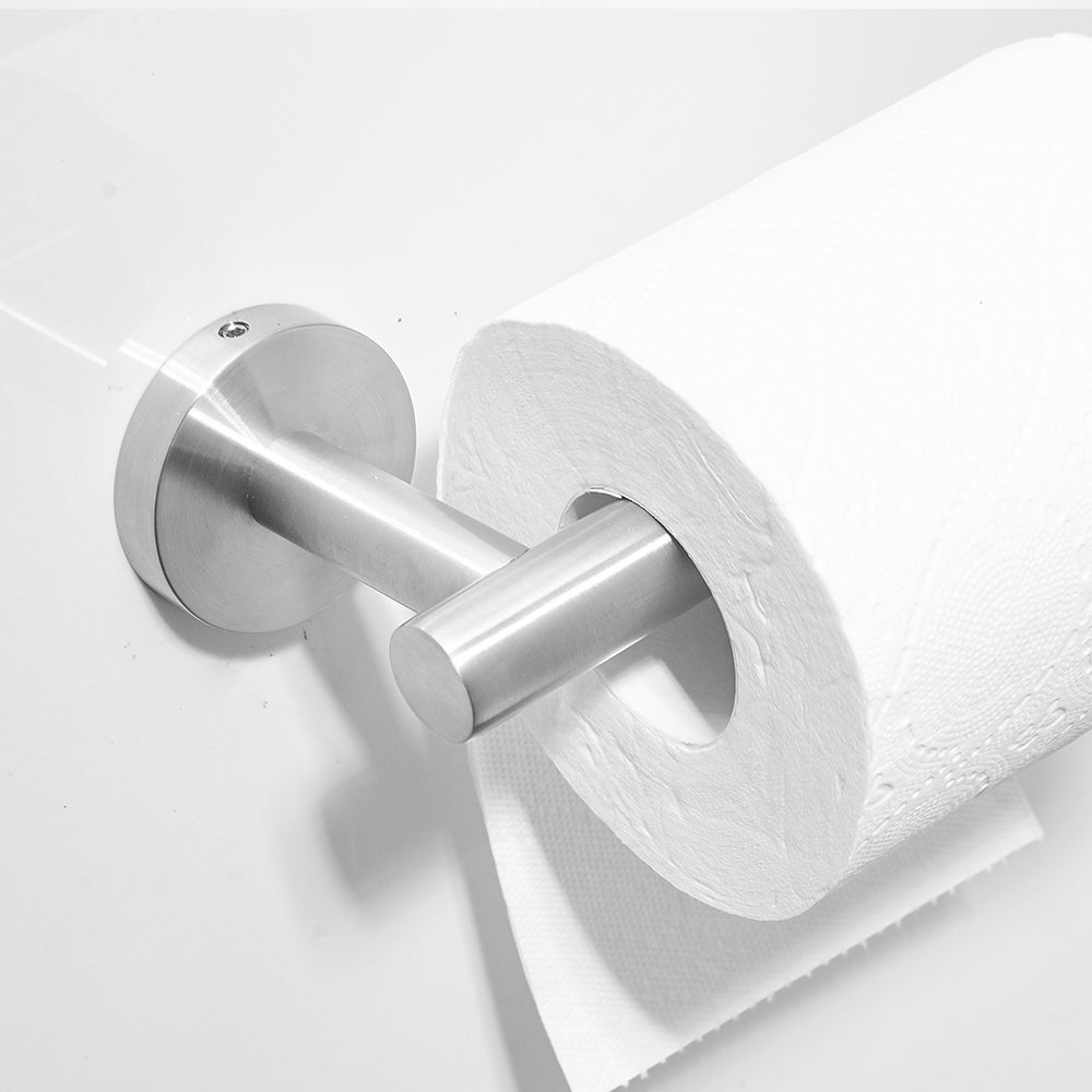 Minimalist 8-Piece Bathroom Accessories Set, Durable 304 Stainless Steel with Hidden Mount Design — thumbnail 3