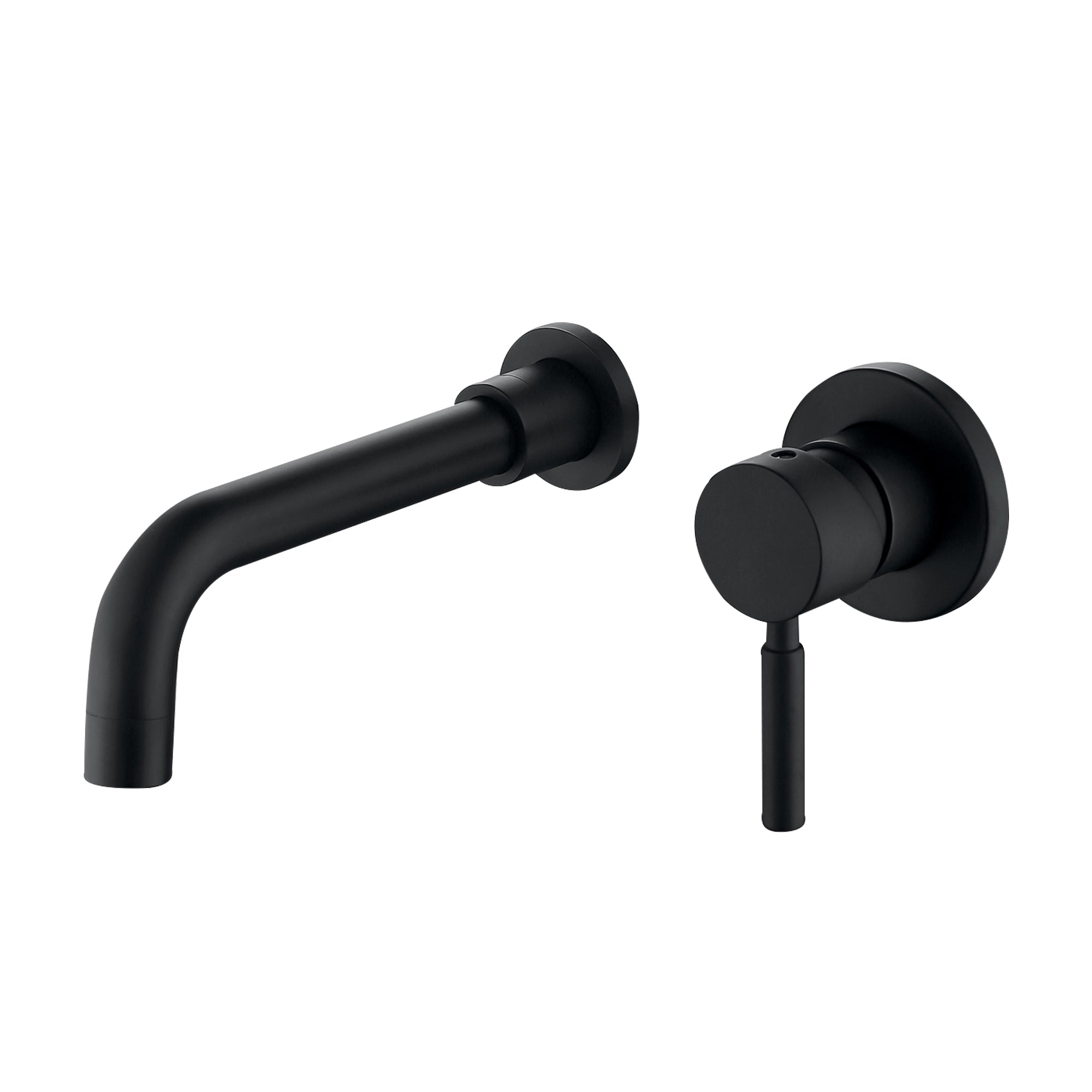 Single-Handle Wall Mount Bathroom Faucet in Matte Black — thumbnail 2