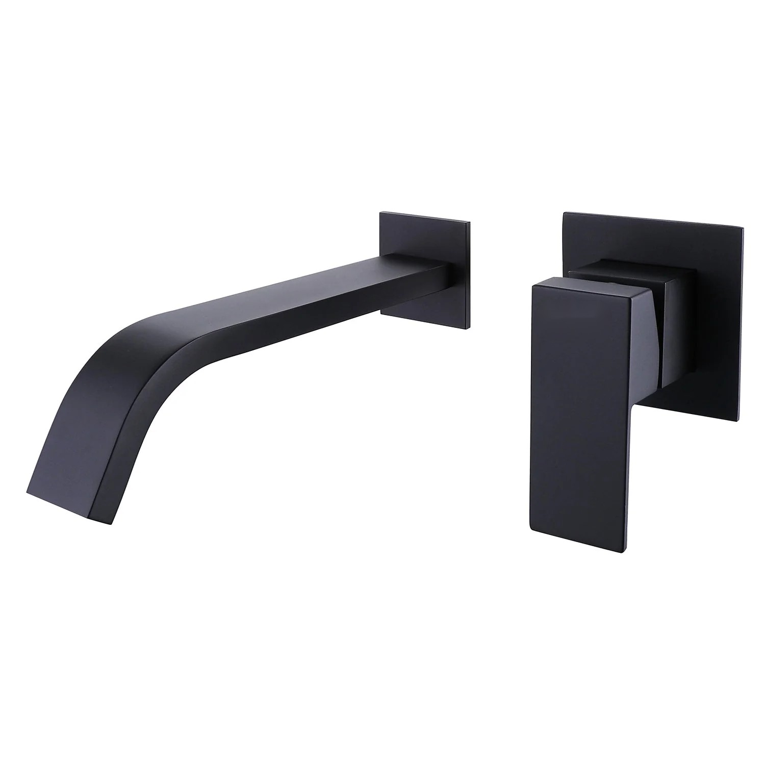 Single-Handle Wall Mounted Bath Faucet in Matte Black — thumbnail 2