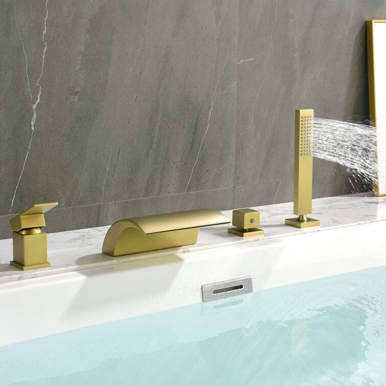 Single Handle Deck Mounted Roman Tub Faucet — thumbnail 2