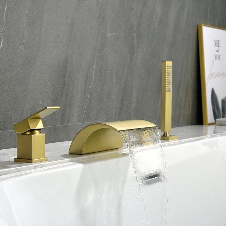 Single Handle Deck Mounted Roman Tub Faucet — thumbnail 3