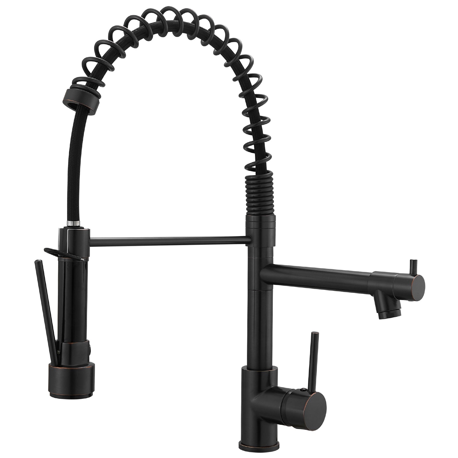 Single Handle Pull Down Spring Kitchen Faucet with Sprayer