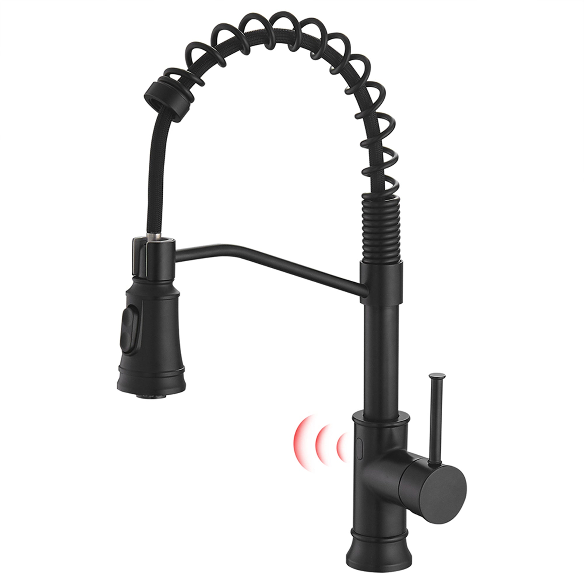 Single Handle Touchless Gooseneck Pull Down Sprayer Kitchen Faucet with Dual Function